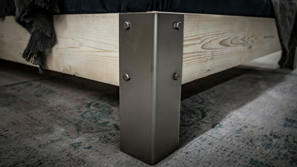 Tweepersoonsbed steigerhout stoer industrieel Tweepersoonsbed steigerhout stoer industrieel