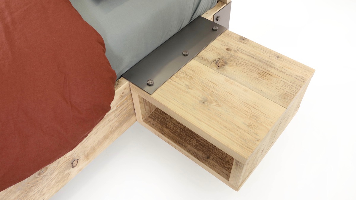 Hangover steigerhout met staal Hangover steigerhout met staal