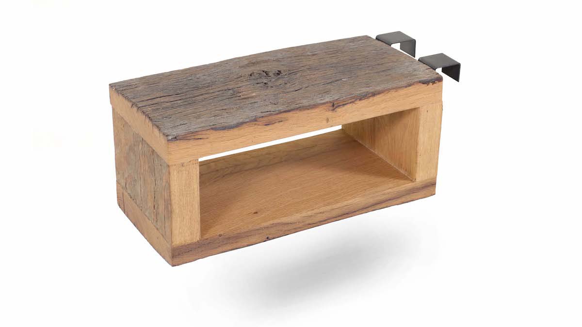Nachtkastje Oud eiken Rough Nachtkastje Oud eiken Rough