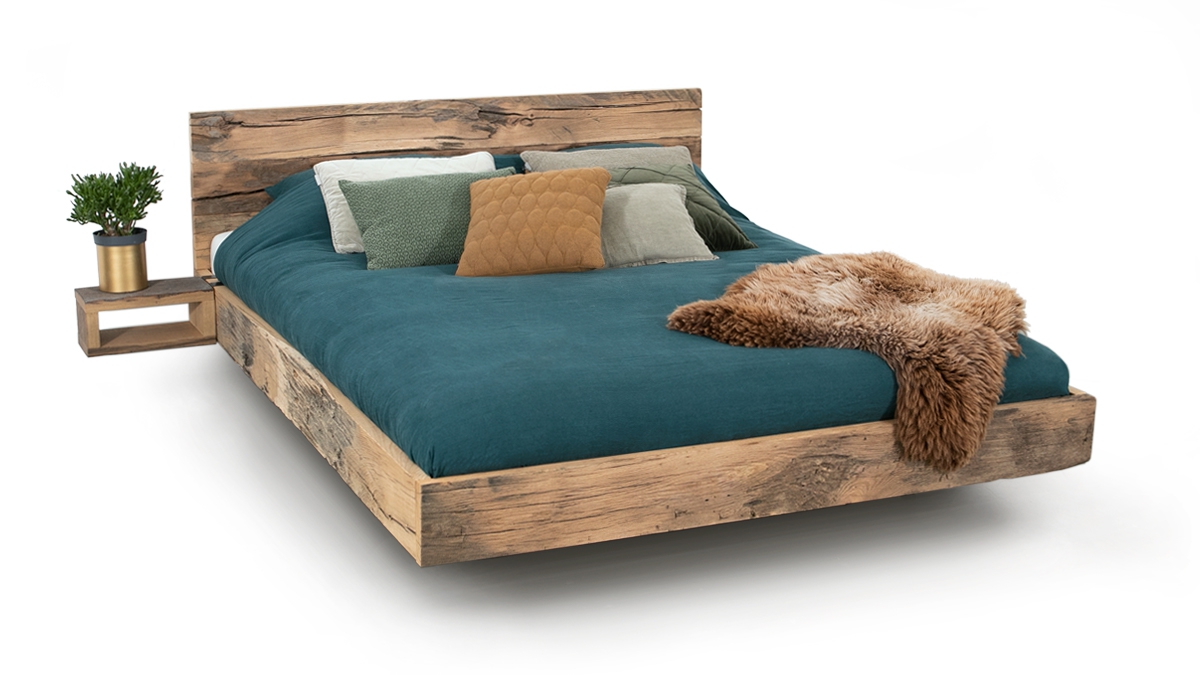 tweepersoonsbed oud eiken bed zwevend tweepersoonsbed oud eiken bed zwevend