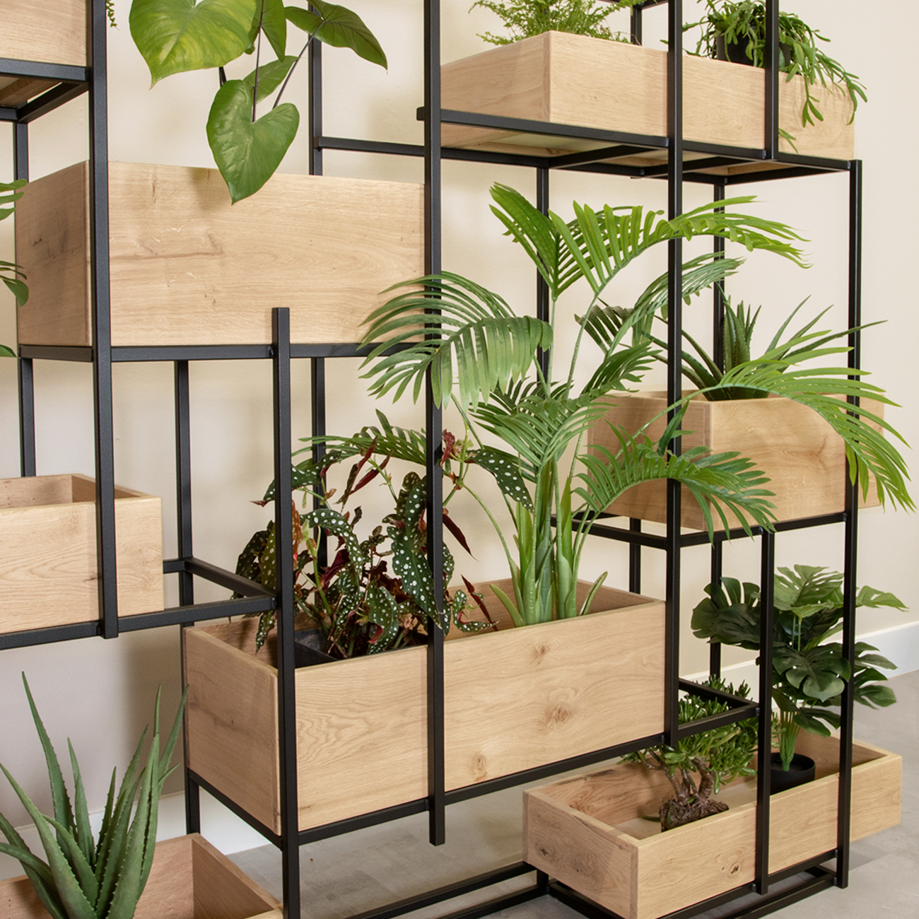 Plantenkast hout en staal