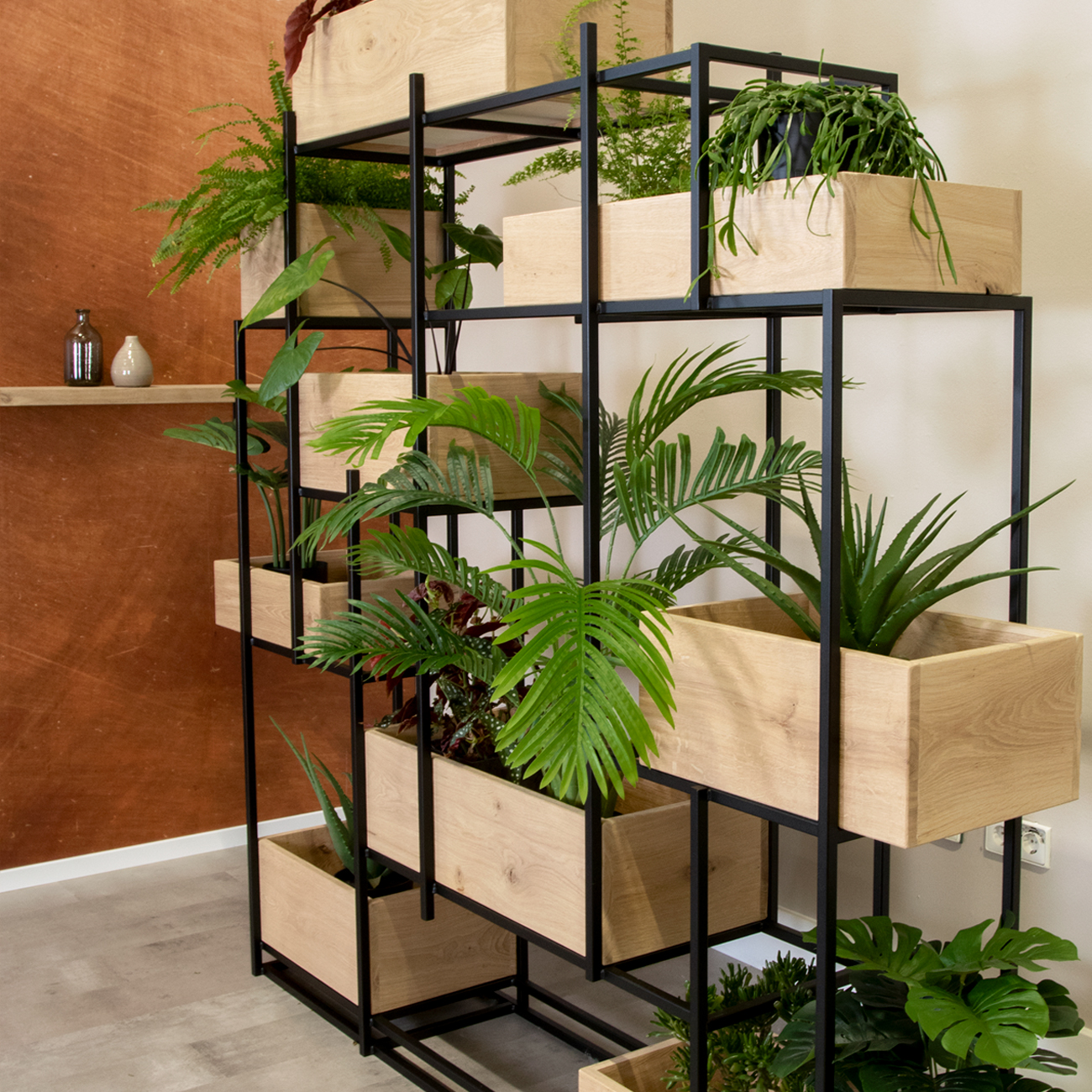 Roomdivider plantenkast