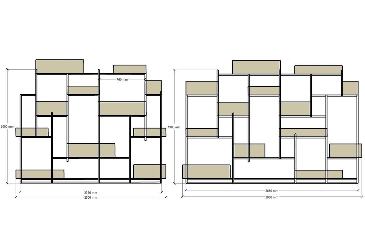 Roomdivider plantenkast Roomdivider plantenkast