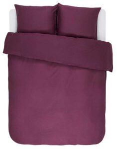 dekbedovertrek kleur bordeaux essenza minte tweepersoons
