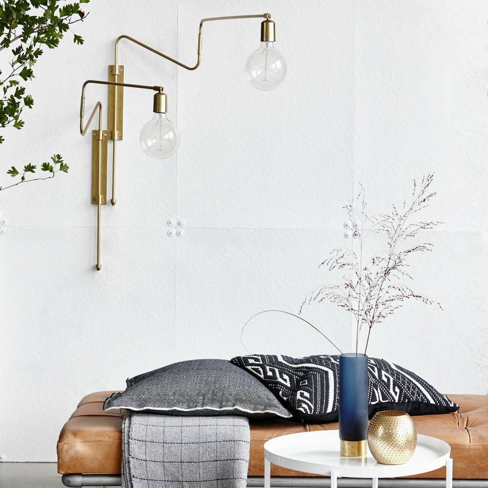 Wandlamp Swing messing Wandlamp Swing messing