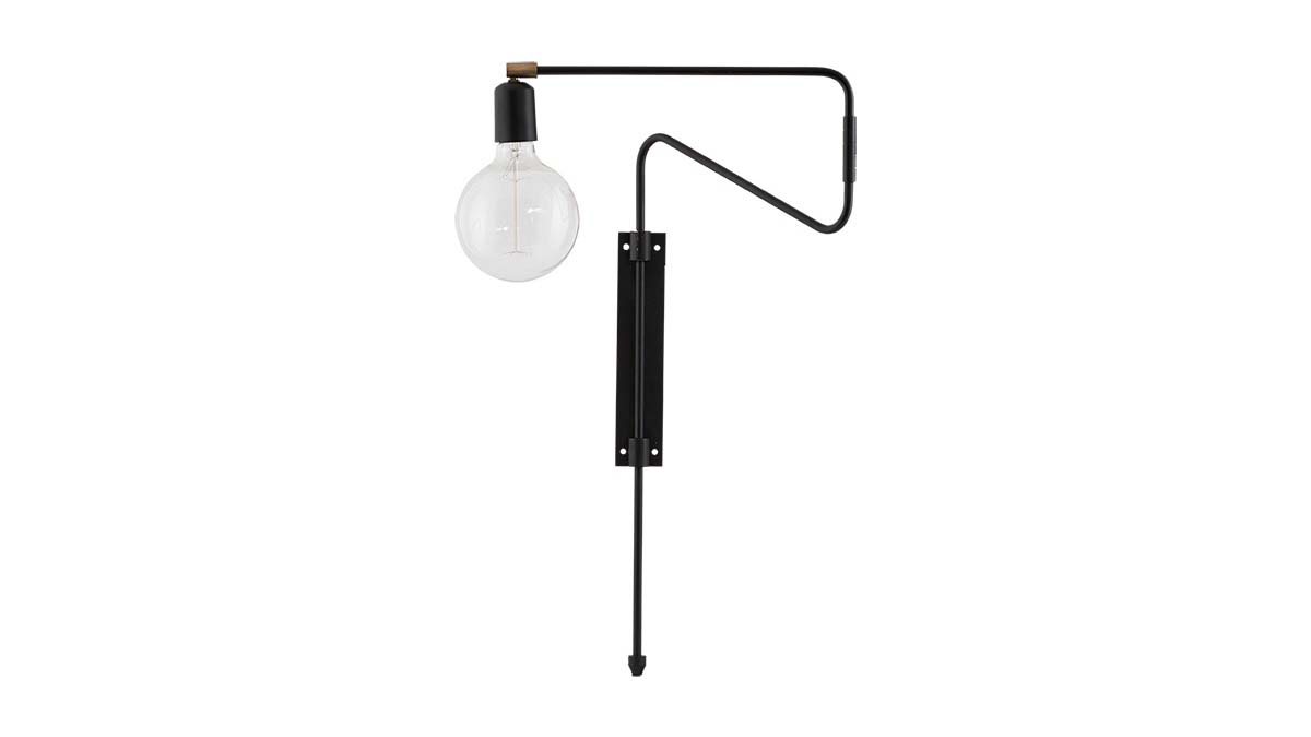 Wandlamp Swing zwart Wandlamp Swing zwart