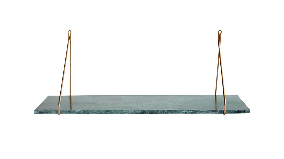 Groen marmeren wandplank Groen marmeren wandplank