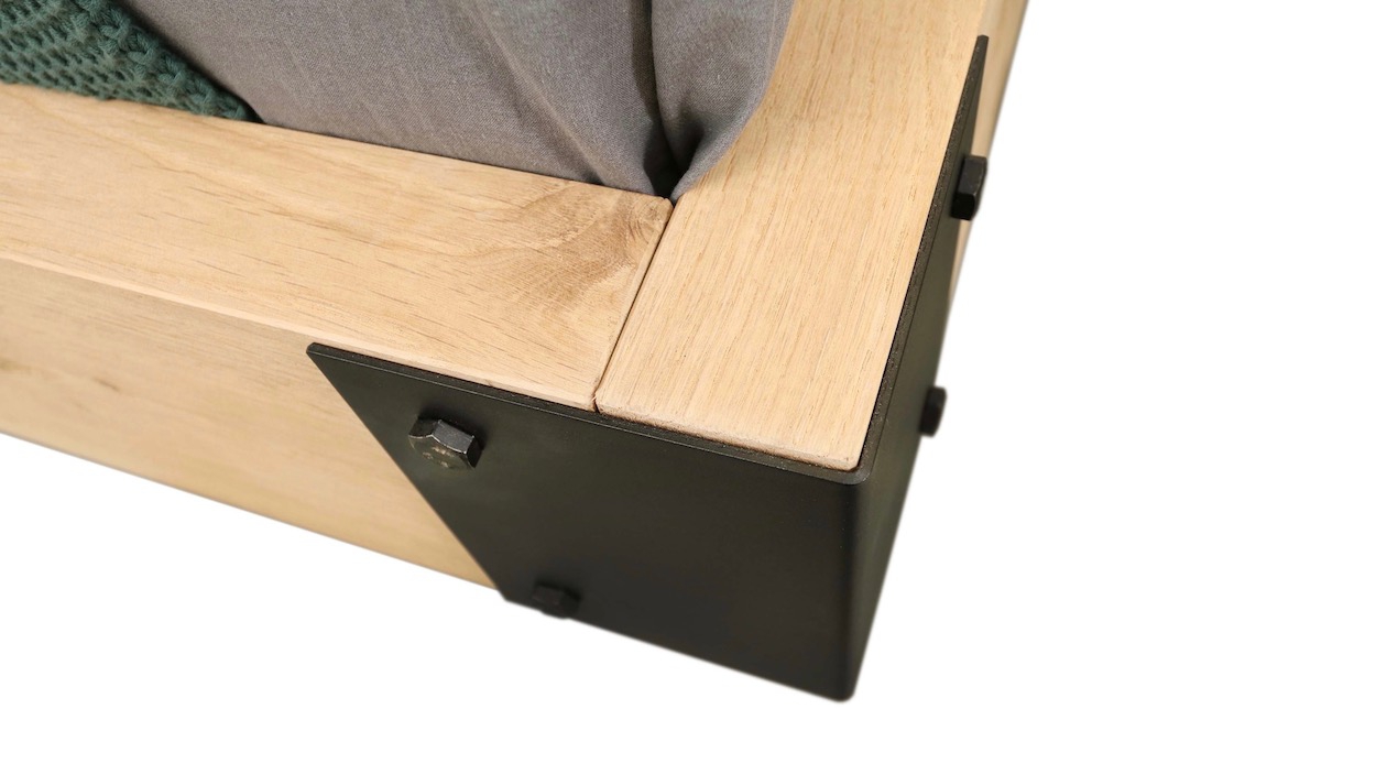 massief houten balkenbed massief houten balkenbed