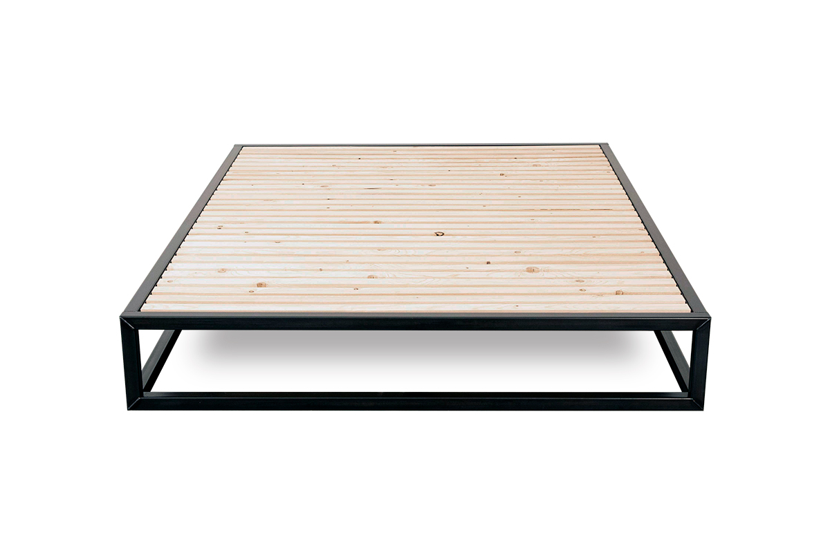 stalen platform bed met lattenbodem stalen platform bed met lattenbodem