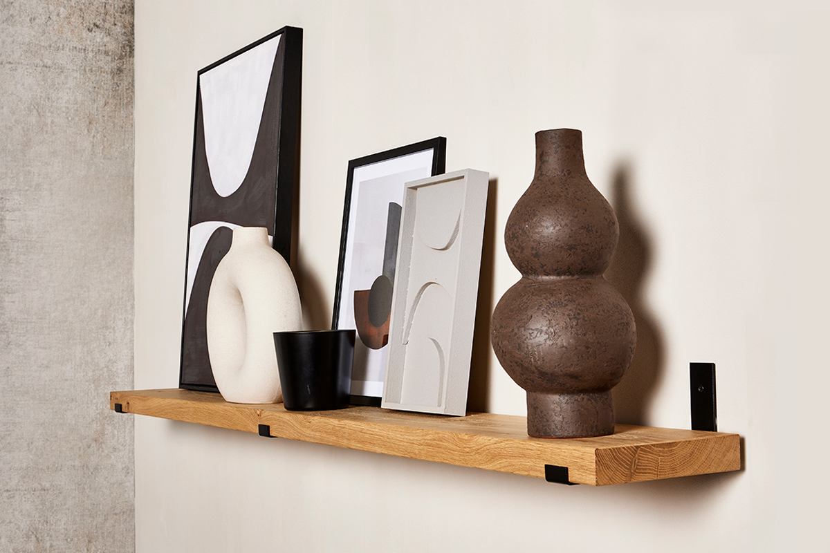wandplank met pure olie