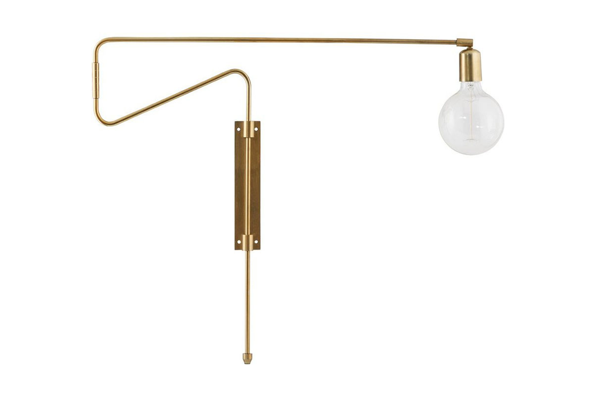 Productafbeelding van grote swing lamp messing Productafbeelding van grote swing lamp messing
