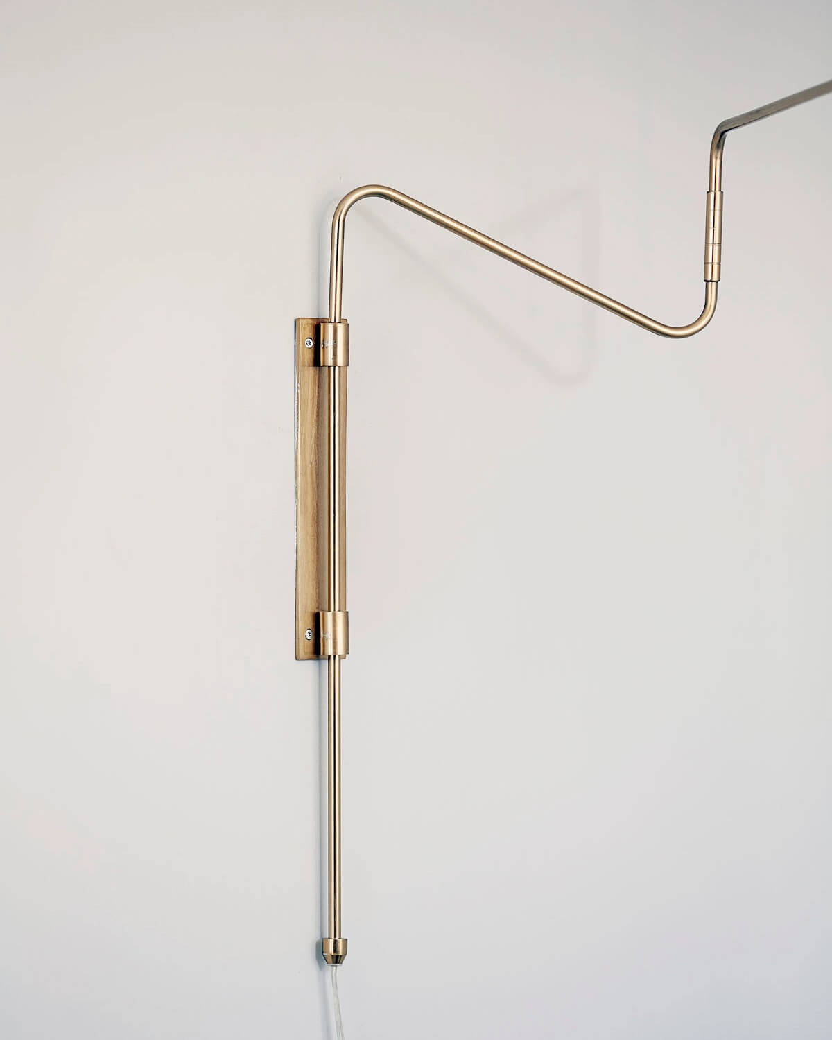 Close-up van grote swing lamp messing Close-up van grote swing lamp messing