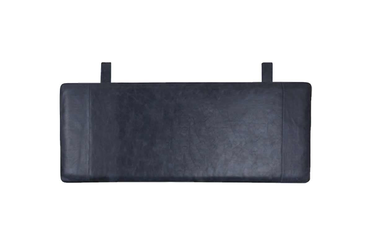 Lage Leren Hoofdbord Donkerblauw FINN Lage Leren Hoofdbord Donkerblauw FINN