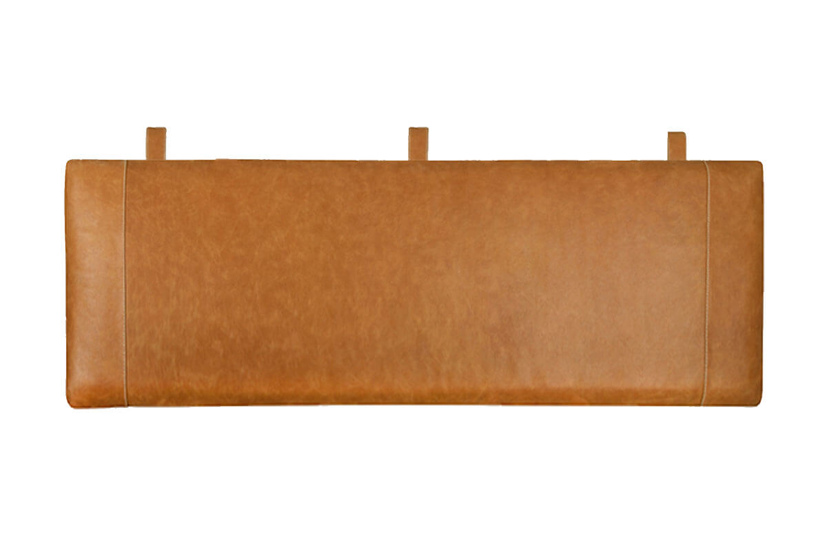 Medium Hoge Leren Hoofdbord Cognac SIMO Medium Hoge Leren Hoofdbord Cognac SIMO