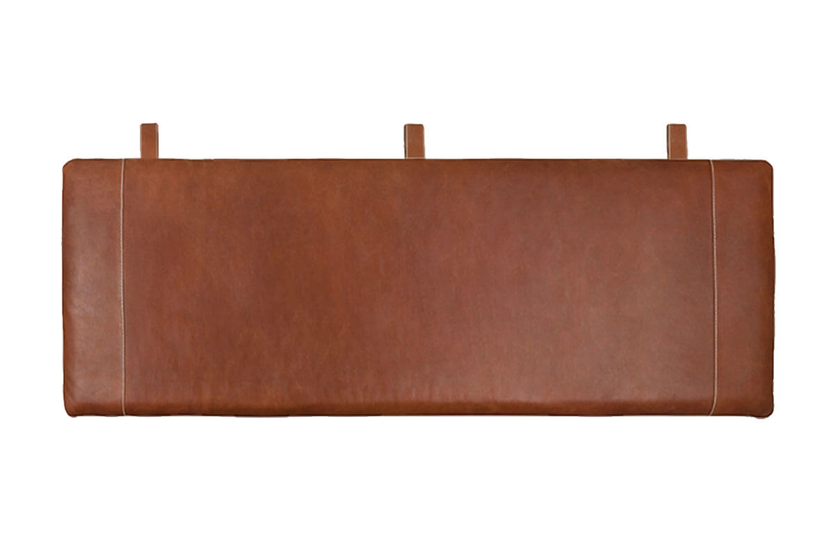 Medium Hoge Leren Hoofdbord Bruin SIMO Medium Hoge Leren Hoofdbord Bruin SIMO