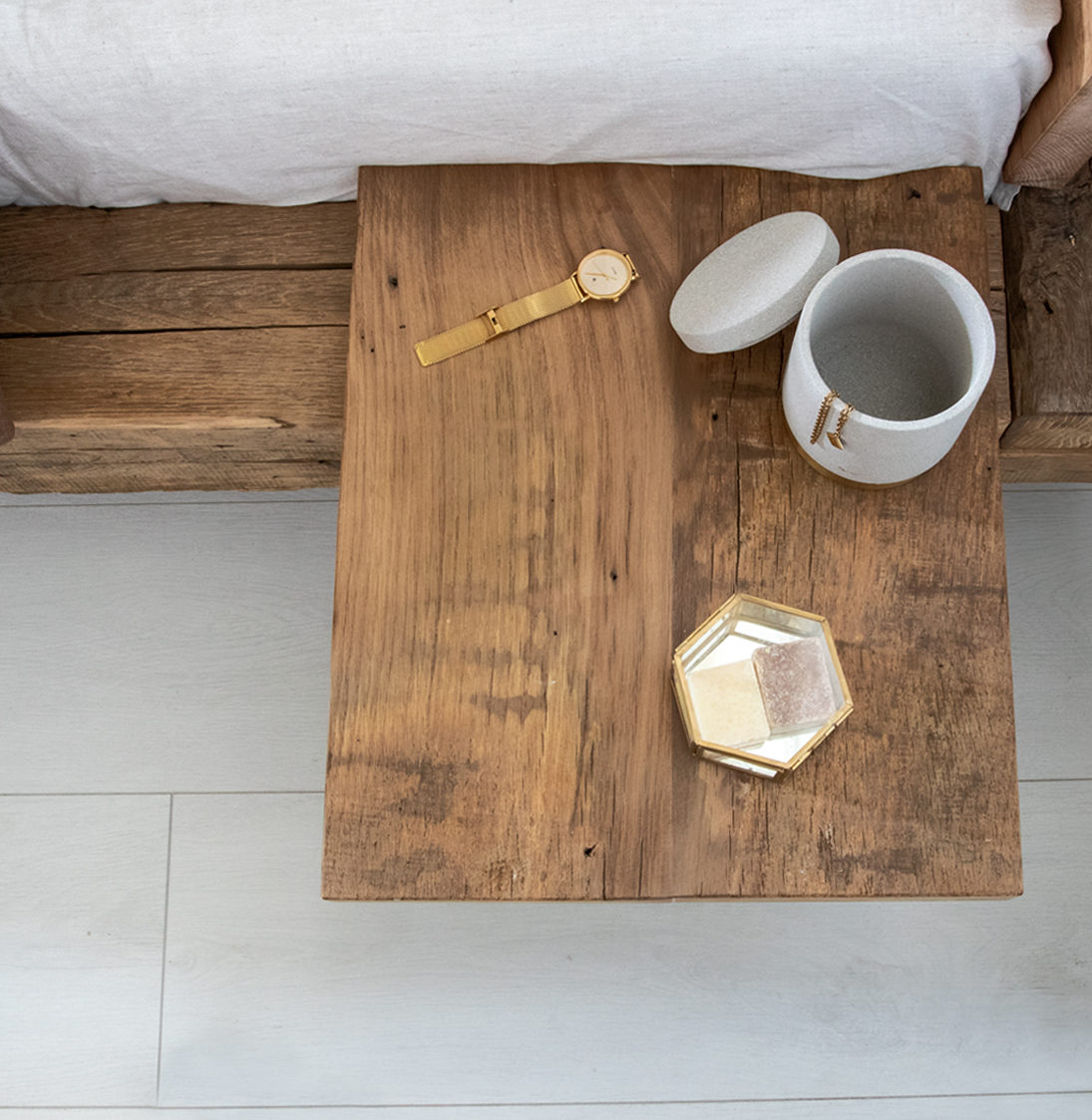 Bedplank oud eiken 2