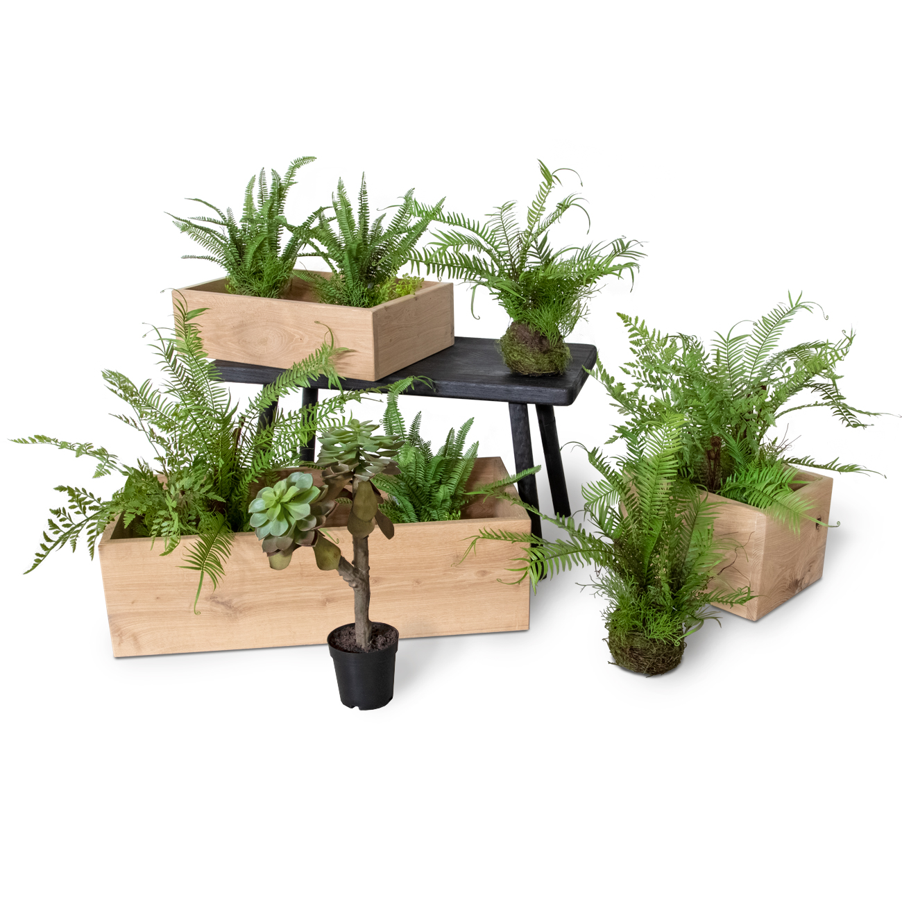 Roomdivider planten groen 1